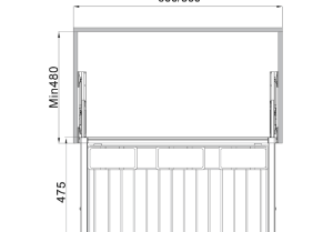 Móc treo quần với hộp nhựa Häfele 800mm màu trắng 807.95.813 - 3