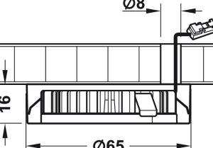 Nắp che lắp nổi Tròn 833.72.124 - 3