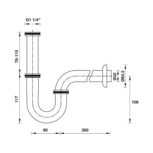 Ống xả thải S-Trap Hafele 495.61.241 - 4 Ống xả thải S-Trap Hafele 495.61.241 - 3