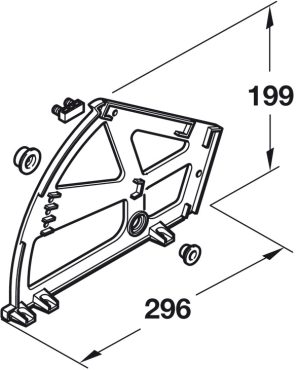 Phụ kiện kệ giày Hafele – loại 2 kệ 892.14.742 - 9
