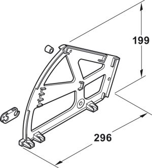 Phụ kiện kệ giày Hafele – loại 2 kệ 892.14.742 - 11