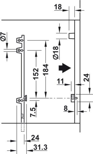 Phụ kiện kệ giày Hafele – loại 2 kệ 892.14.742 - 13