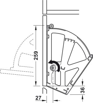 Phụ kiện kệ giày Hafele – loại 2 kệ 892.14.742 - 7