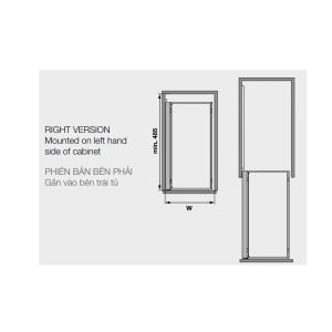 Rổ kéo để chai lọ, gia vị Kesseböhmer Hafele 400mm màu đen mở phải 545.53.968 - 4 Rổ kéo để chai lọ, gia vị Kesseböhmer Hafele 400mm màu đen mở phải 545.53.968 - 3