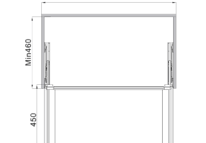 Rổ kéo bằng kính Häfele 800mm màu nâu 807.95.173 - 4 Rổ kéo bằng kính Häfele 800mm màu nâu 807.95.173 - 3