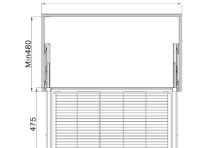 Rổ kéo lưới bằng kim loại Häfele 800mm màu trắng 807.95.843 - 4 Rổ kéo lưới bằng kim loại Häfele 800mm màu trắng 807.95.843 - 3