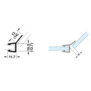 Ron cửa kính Hafele 135° cho kính 10-12mm 950.50.007 - 4 Ron cửa kính Hafele 135° cho kính 10-12mm 950.50.007 - 3