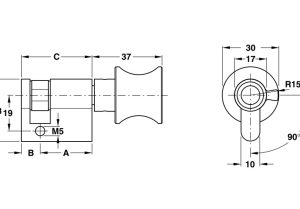 Ruột khóa 1 đầu vặn Hafele 916.96.207 - 4 Ruột khóa 1 đầu vặn Hafele 916.96.207 - 3