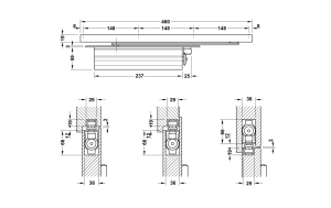 Cùi chỏ hơi âm Hafele 80kg có dừng 931.84.269 - 4 Cùi chỏ hơi âm Hafele 80kg có dừng 931.84.269 - 3