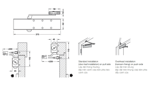 Cùi chỏ hơi Hafele 150kg không dừng 931.84.769 - 4 Cùi chỏ hơi Hafele 150kg không dừng 931.84.769 - 3