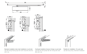 Cùi chỏ hơi Hafele 80kg không dừng 931.84.139 - 4 Cùi chỏ hơi Hafele 80kg không dừng 931.84.139 - 3