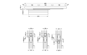 Cùi chỏ hơi âm Hafele 80kg có dừng 931.84.339 - 4 Cùi chỏ hơi âm Hafele 80kg có dừng 931.84.339 - 3