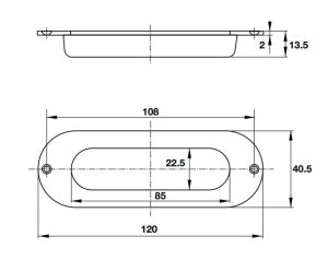 Tay nắm âm Häfele 902.01.382 - 3