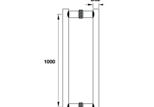 Tay nắm kéo chữ H 1200mm CC1000mm Hafele DIY 499.68.036 - 3