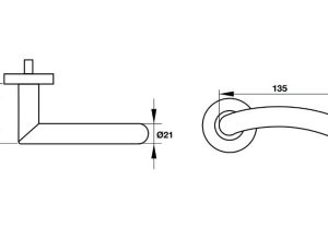 Tay nắm gạt Häfele 903.92.408 - 4 Tay nắm gạt Häfele 903.92.408 - 3