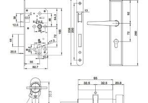 Bộ khóa tay nắm đế dài DIY Hafele 499.62.503 - 4
