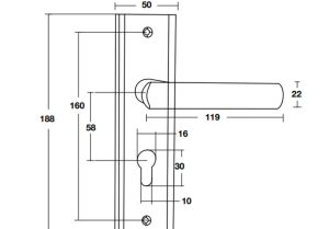 Tay nắm gạt đế dài BAUMA BM066-58 905.99.091 - 4 Tay nắm gạt đế dài BAUMA BM066-58 905.99.091 - 3