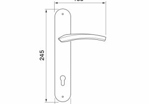 Tay nắm gạt đế dài DUNE Hafele 901.79.057 - 3