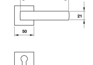Tay nắm gạt TECHNA Hafele màu đen 901.79.714 - 3