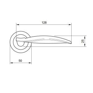 Tay nắm gạt WIND Hafele 901.98.816 - 3