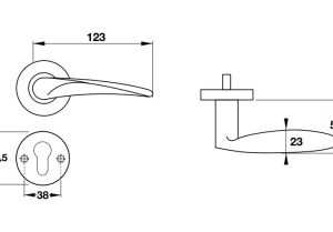 Tay nắm gạt Hafele 903.98.141 - 3