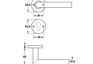 Tay nắm gạt Hafele màu đen 903.78.162 - 3