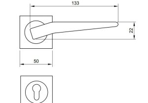 Tay nắm gạt PRESO Hafele màu đen 901.79.722 - 3