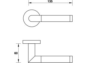 Tay nắm gạt Hafele màu đen 903.99.368 - 7 Tay nắm gạt Hafele màu đen 903.99.368 - 6