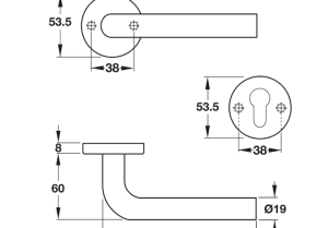 Tay nắm gạt Hafele 903.92.596 - 4 Tay nắm gạt Hafele 903.92.596 - 3