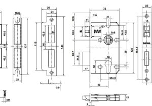 Thân khoá BAUMA H5845 911.25.561 - 4 Thân khoá BAUMA H5845 911.25.561 - 3