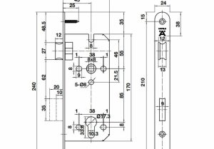 Thân khoá 45/85mm DIY Hafele 489.10.562 - 4 Thân khoá 45/85mm DIY Hafele 489.10.562 - 3