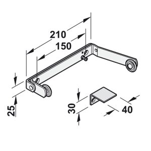 Thanh hướng cửa Hafele 931.97.902 - 5 Thanh hướng cửa Hafele 931.97.902 - 4