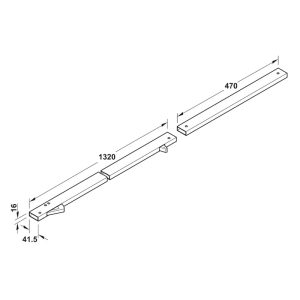 Thanh hướng cửa Hafele 931.98.903 - 5 Thanh hướng cửa Hafele 931.98.903 - 4