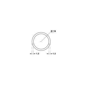 Thanh treo phòng tắm kính 2m Hafele 981.74.000 - 3