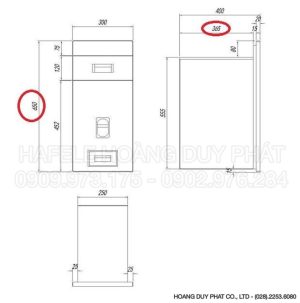 Thùng gạo âm tủ Cucina 300mm 549.32.743 - 5