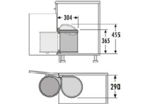 Thùng rác vỏ bằng inox Hailo Häfele 502.12.023 - 4 Thùng rác vỏ bằng inox Hailo Häfele 502.12.023 - 3