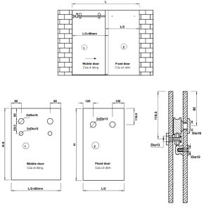 Trọn bộ cửa trượt phòng tắm Oval – Ray 2000mm Hafele 981.06.320 - 5 Trọn bộ cửa trượt phòng tắm Oval – Ray 2000mm Hafele 981.06.320 - 4