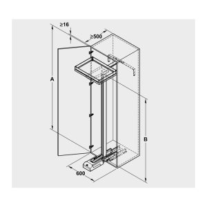 Tủ đồ khô 5 tầng Kesseböhmer 600mm 549.63.486 - 4 Tủ đồ khô 5 tầng Kesseböhmer 600mm 549.63.486 - 3