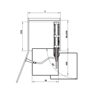 Tủ đồ khô 6 tầng KARA VARIO 600mm Hafele 595.82.815 - 9 Tủ đồ khô 6 tầng KARA VARIO 600mm Hafele 595.82.815 - 8