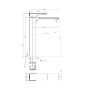 Vòi lavabo Regal 250 Häfele 495.61.121 - 4 Vòi lavabo Regal 250 Häfele 495.61.121 - 3