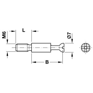 Ốc liên kết cho ván 12mm IXCONNECT MINIFIX 15 Hafele 262.27.941 - 4 Ốc liên kết cho ván 12mm IXCONNECT MINIFIX 15 Hafele 262.27.941 - 3