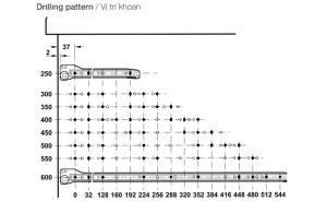 Ray bánh xe dài 450 mm Hafele 431.16.704 - 7 Ray bánh xe dài 450 mm Hafele 431.16.704 - 6