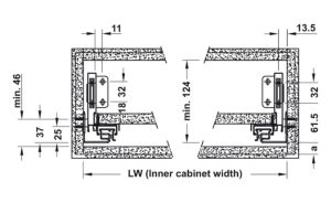 Ray hộp Alto-S giảm chấn màu xám đậm chiều cao 80mm Hafele 552.35.365 - 3