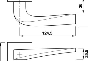 Tay nắm gạt Hafele 901.78.281 - 3