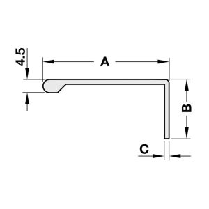 Tay nắm dạng thanh nhôm mạ màu bạc Hafele 126.27.907 - 3