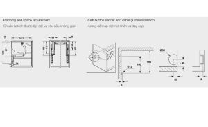 Tay nâng điện nắp đậy màu trắng FREE SWING Hafele 372.29.714 - 4 Tay nâng điện nắp đậy màu trắng FREE SWING Hafele 372.29.714 - 3
