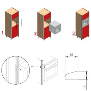 Thanh Gola dọc-phụ kiện bảo vệ lò nướng khi lắp tay nắm dọc giữa và mặt bên Hafele 126.36.220 - 4 Thanh Gola dọc-phụ kiện bảo vệ lò nướng khi lắp tay nắm dọc giữa và mặt bên Hafele 126.36.220 - 3