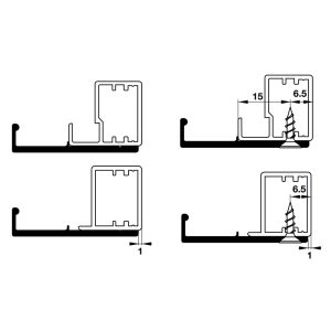 Thanh nhôm tay nắm H01 màu đen mờ dài 3000 mm Hafele 563.58.313 - 4 Thanh nhôm tay nắm H01 màu đen mờ dài 3000 mm Hafele 563.58.313 - 3