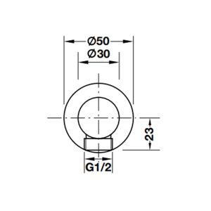 Bộ tiếp nước dạng tròn 485.60.060 - 3