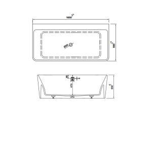 Bồn tắm đặt sàn HVN8030 588.87.611 - 4 Bồn tắm đặt sàn HVN8030 588.87.611 - 3